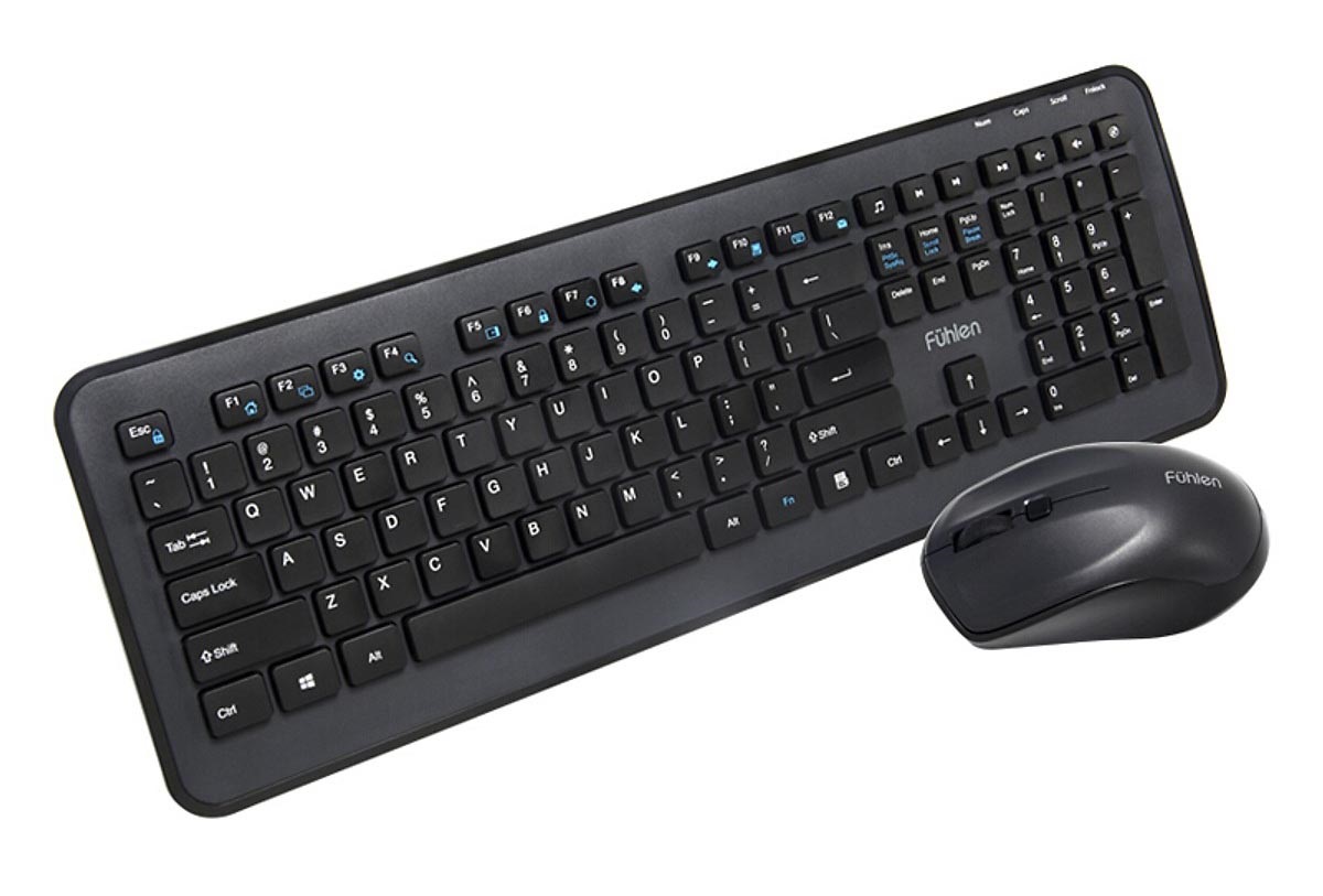 Bàn phím của Bộ bàn phím chuột Fuhlen Optica Wireless MK880 Black